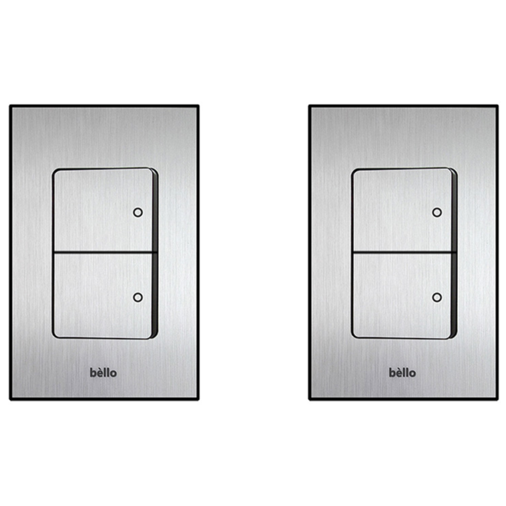 위너스 벨로 2구 스위치 단로 실버 헤어라인, 2세트 9,740원