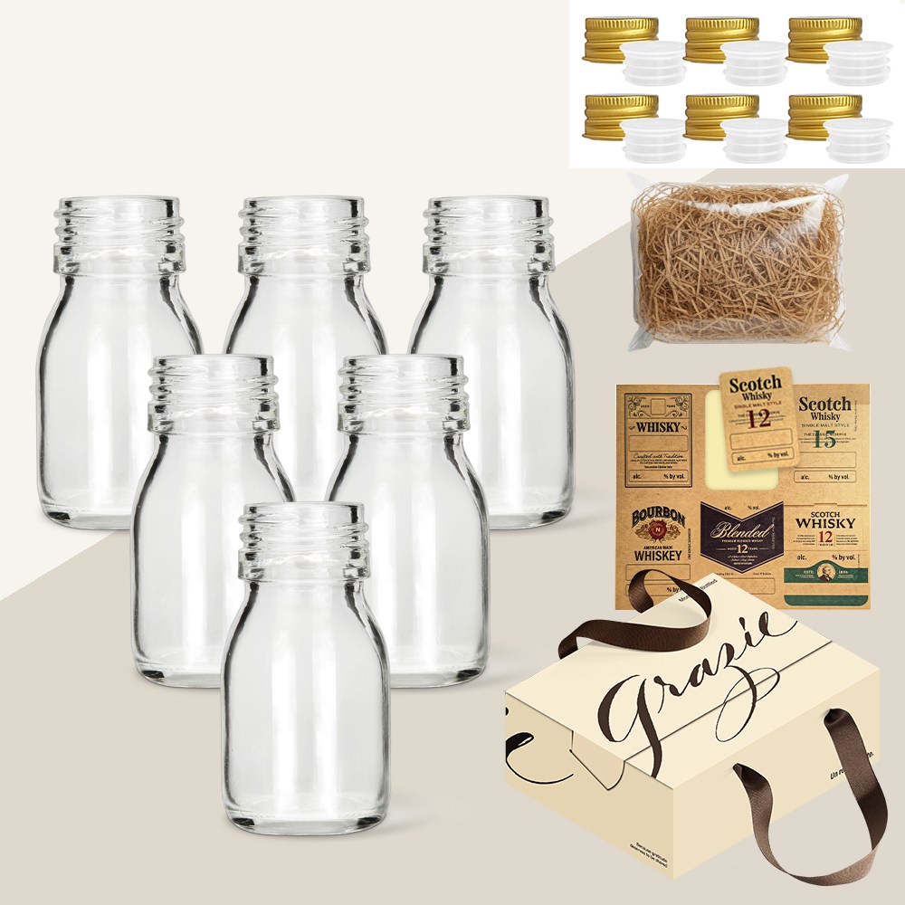 미르코리아 위스키 키트 바이알 유리병 D형 30ml 6p 골드 세트 FN30D 27,440원