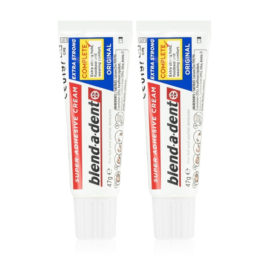 블렌드어덴트 엑스트라 스트롱 오리지널 47g X2, 틀니 고정 크림 53,900원