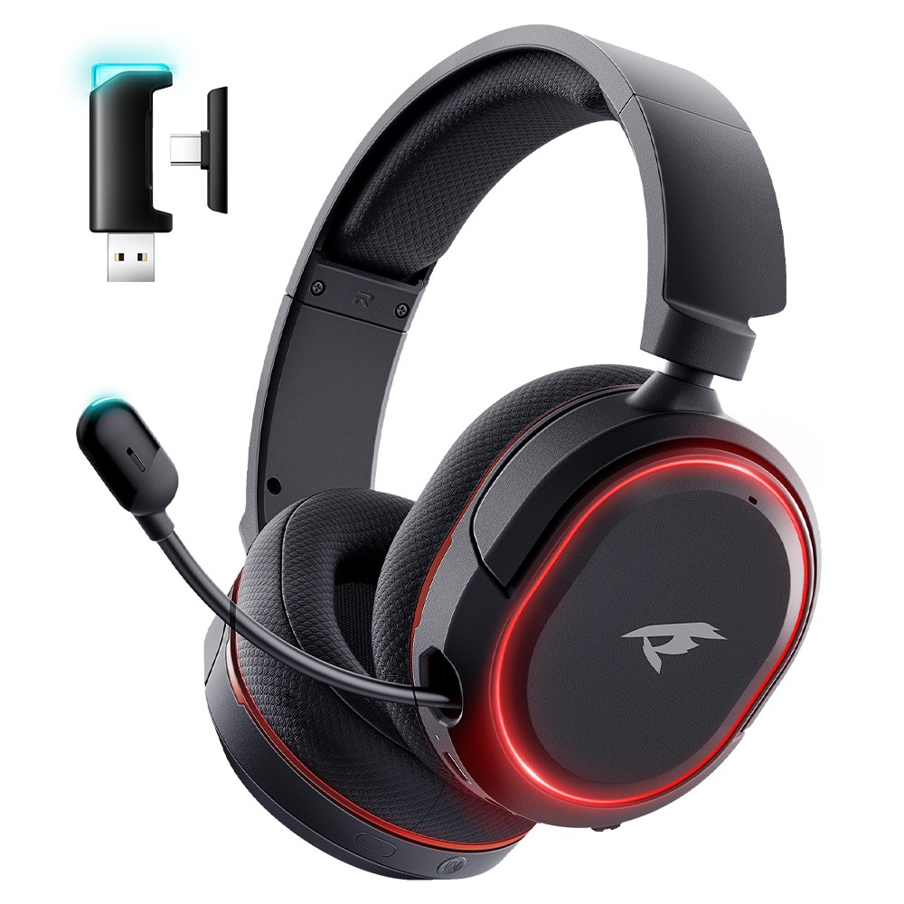 Picun G2 블루투스 게이밍 헤드셋, 7.1채널 저지연 게임용 헤드폰, 블랙 99,000원