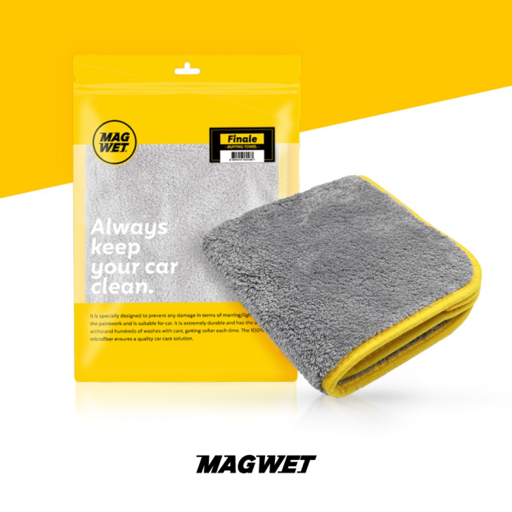 마그웻 피날레 버핑 타월 양면 초극세사 왁스 버핑 타올 40X40cm 4,300원