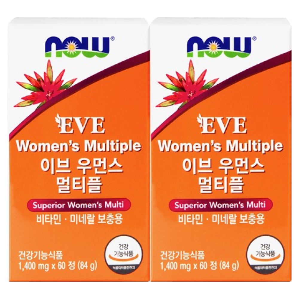 나우푸드 이브 우먼스 멀티비타민 84g, 2개, 60정 48,000원