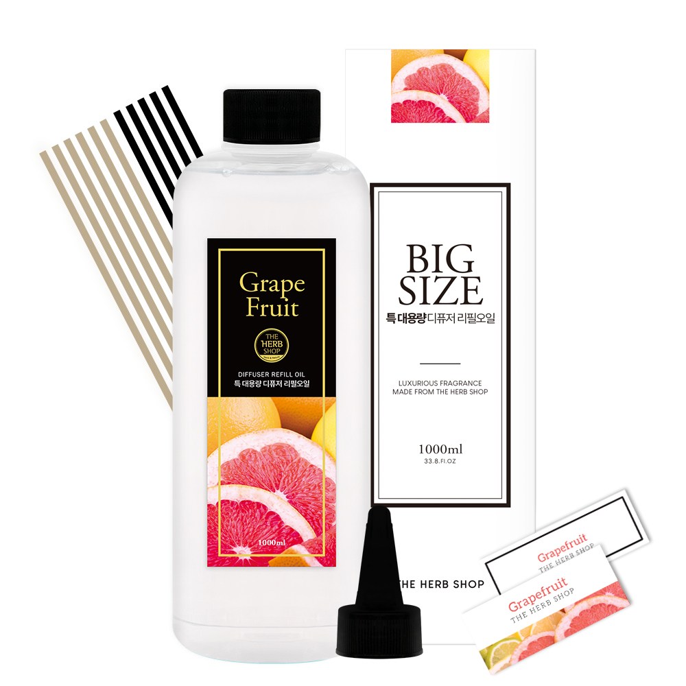 더허브샵 특대용량 디퓨저 리필오일, 자몽 23,630원