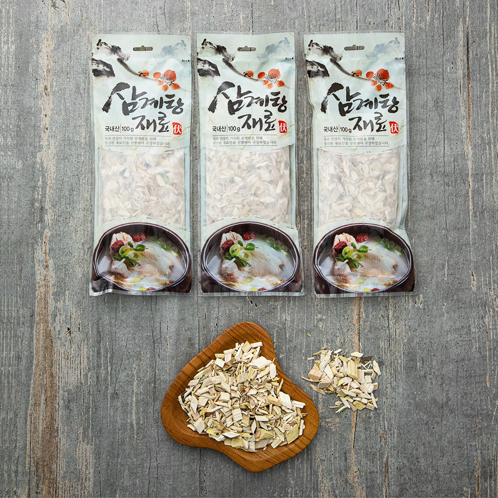 삼계탕재료, 100g, 3개 8,990원