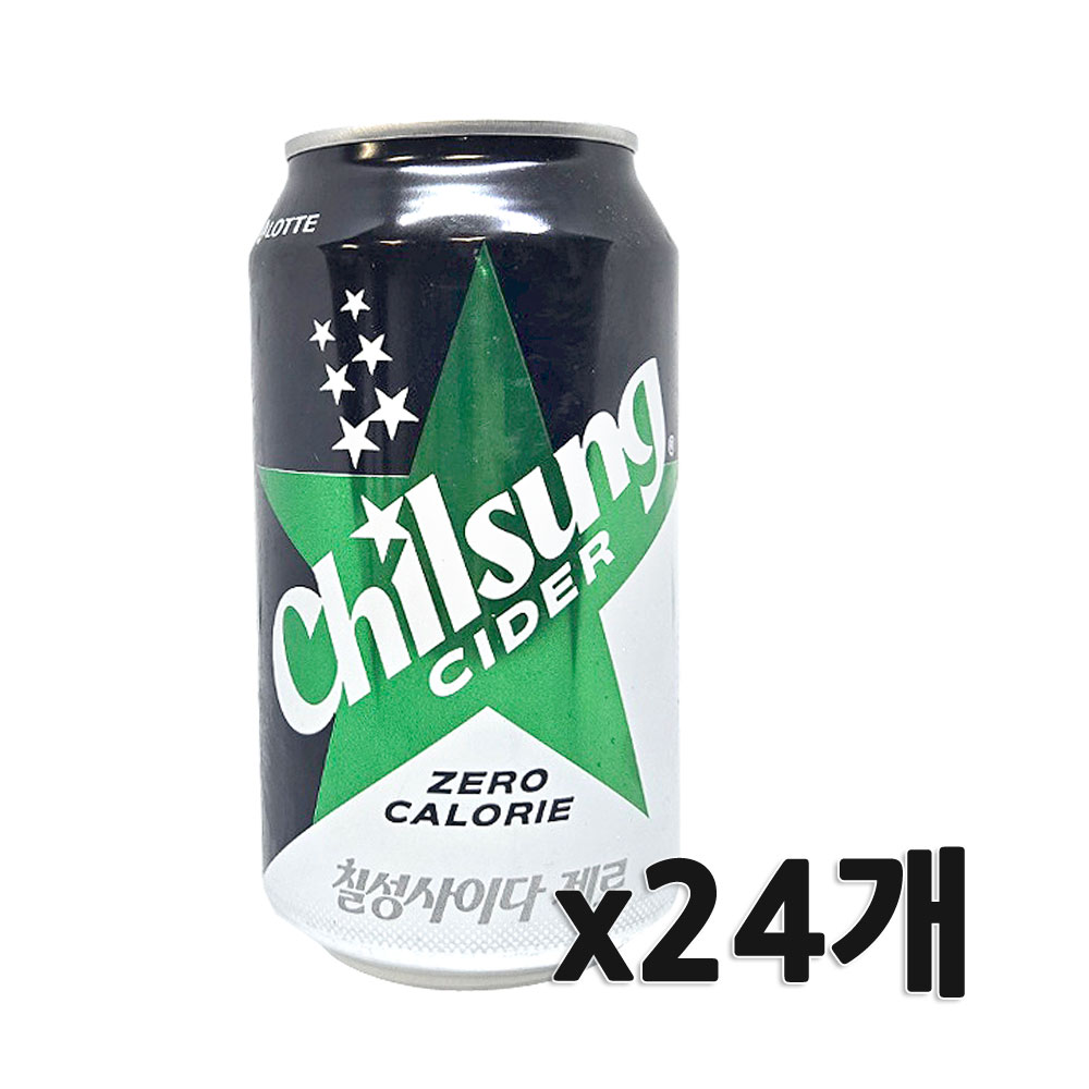 롯데 칠성사이다제로355ml 24개 10,900원