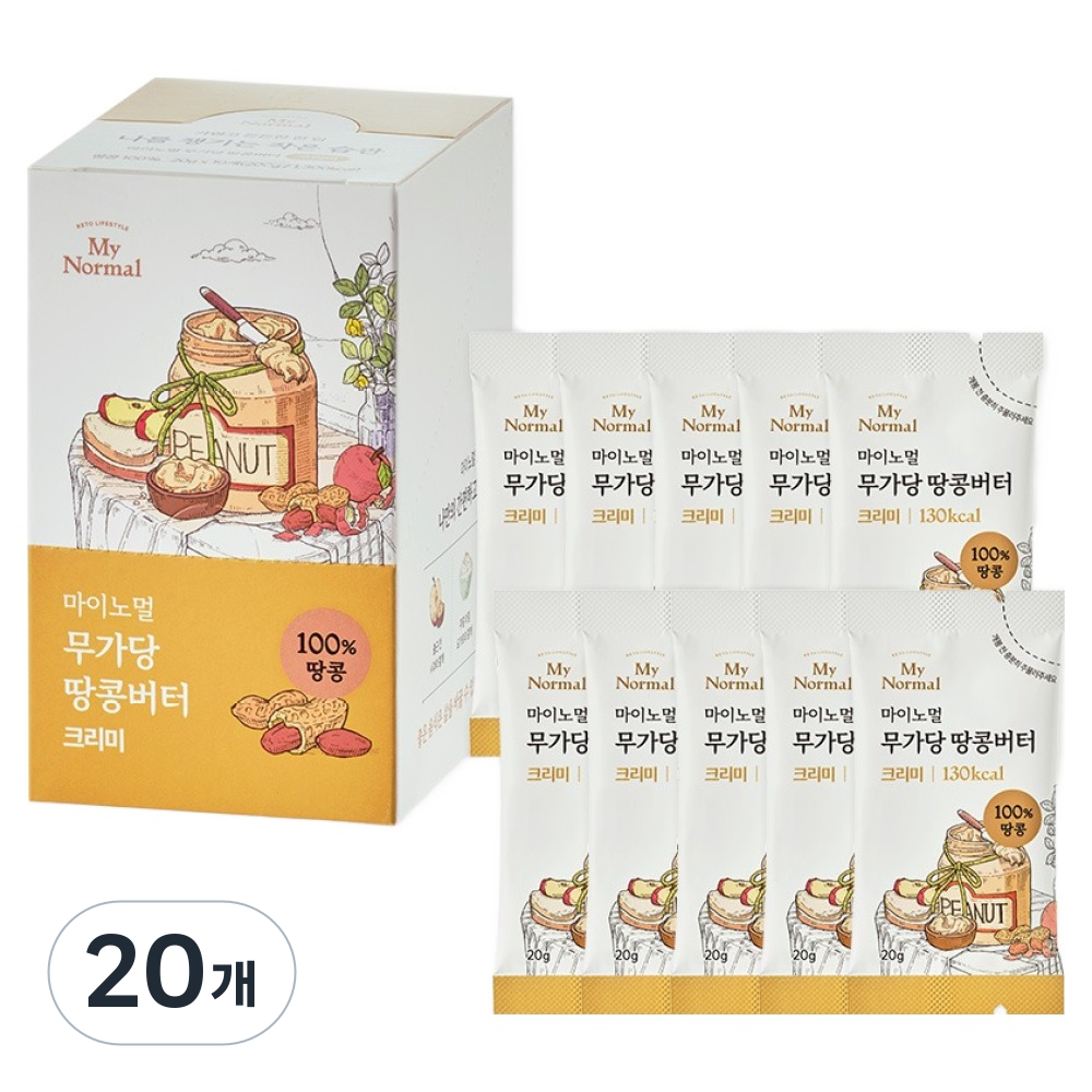 마이노멀 무가당 땅콩버터 스틱 크리미 19,400원