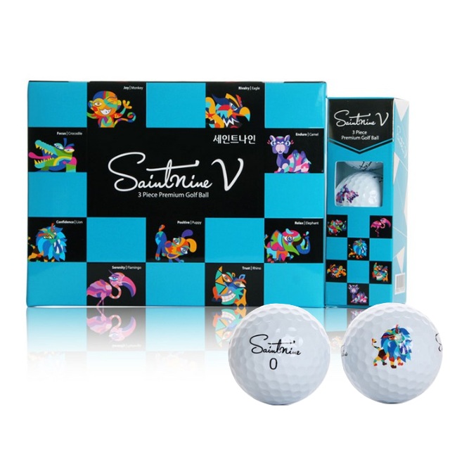 [1박스 12구] 넥센 세인트나인 V 3피스 골프공 우레탄 비거리 고성능 골프볼, 세인트나인 V 화이트, 1개 67,000원