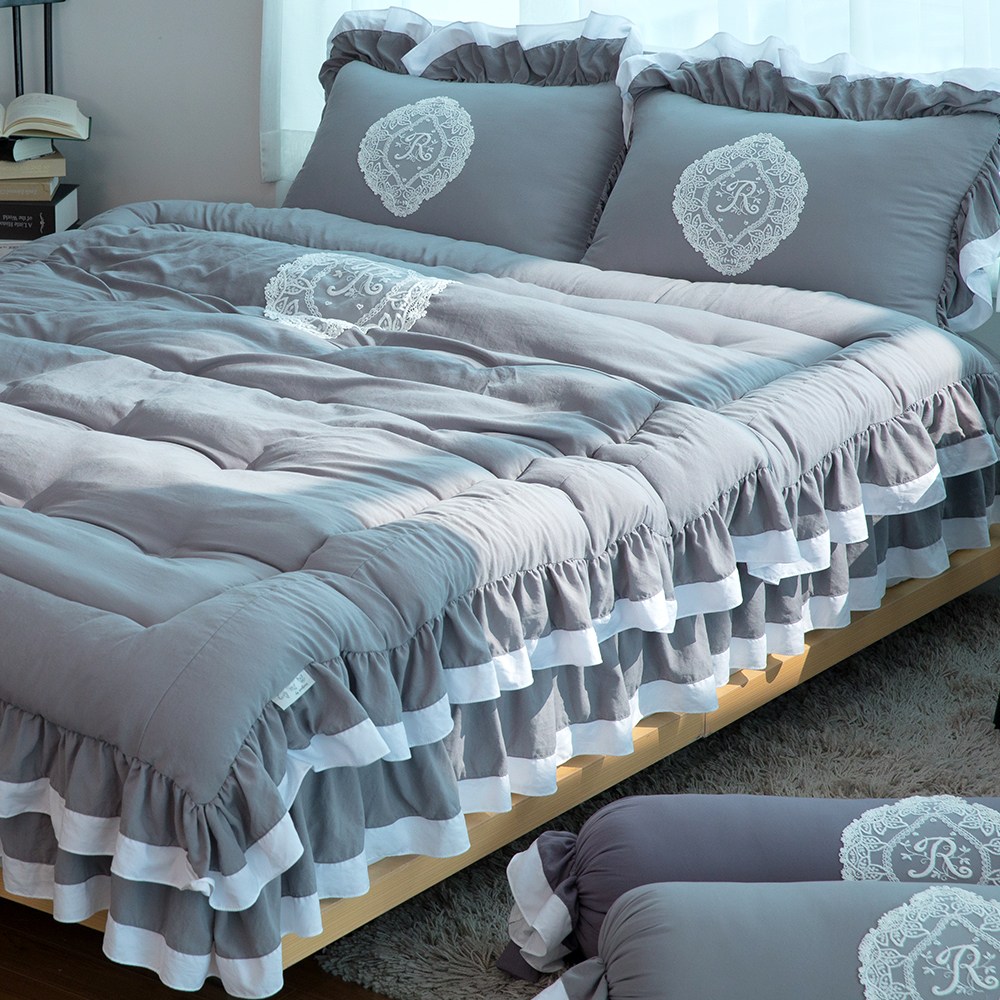 류금숙 프렌치감성 실키케어 프릴 차렵이불 118,900원