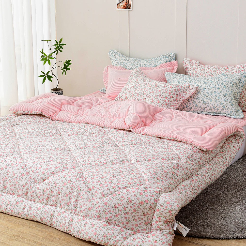 [100%국내생산]에코코지 러블리 먼지없는 알러지케어 소프트마이크로 사계절 이불세트 2Color 75,900원