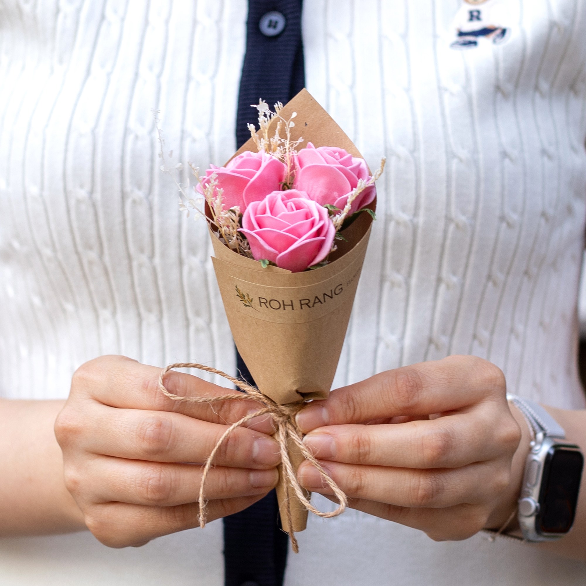 로랑 한송이 카네이션 미니 꽃다발 9,900원