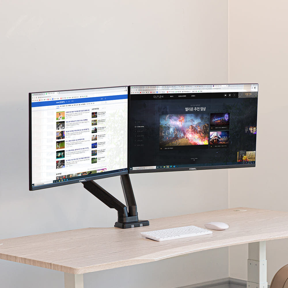 아트박스/카멜마운트 셀프밸런스 듀얼 모니터암 BMA-2D 74,910원