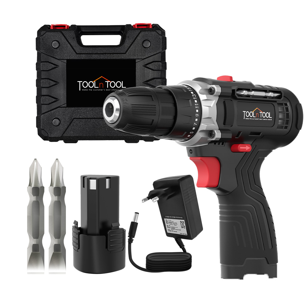 툴앤툴 12V 충전식 무선 전동드릴 TNT-HEX12LI 가구조립 선반설치 말발굽 커튼레일설치 인테리어DIY 39,900원