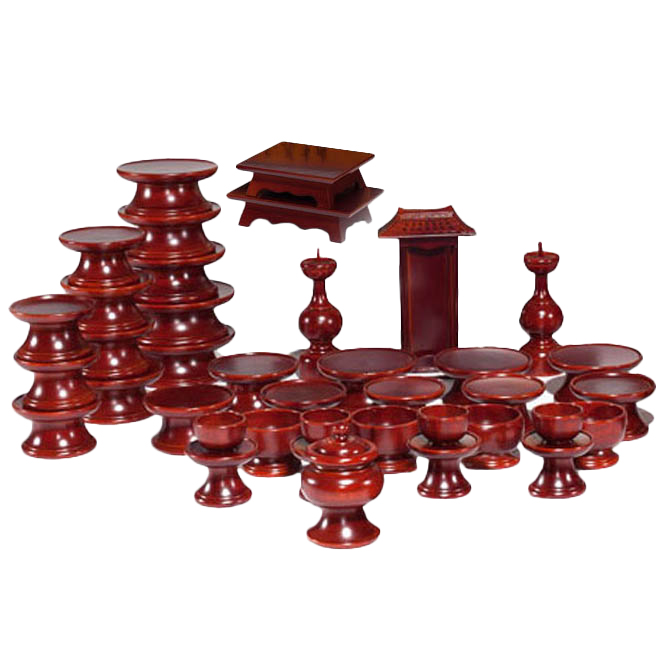 남원목기공예사 국산 물푸레 제기, 1세트, 10종(39p) 336,300원