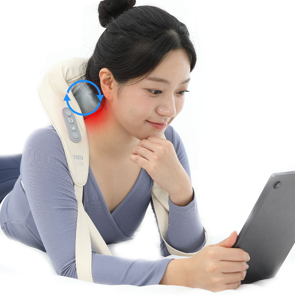 리빙웰 쎈시원 목, 어깨 마사지기, 온열, 무선, USB충전, 다기능, 손맛 안마기 29,000원