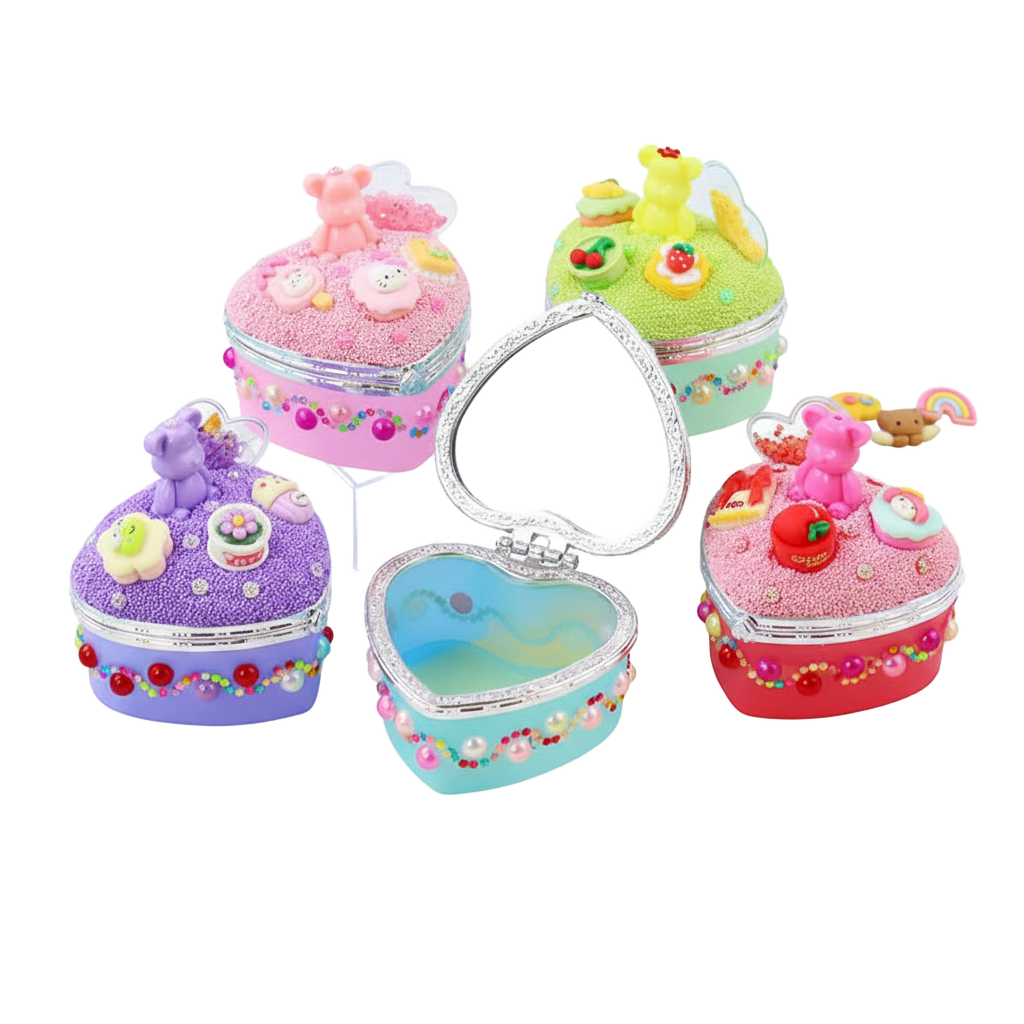 키득키득 베어 하트거울 미니보석함 클레이 만들기 패키지, 5개, 1g, 단일 20,500원