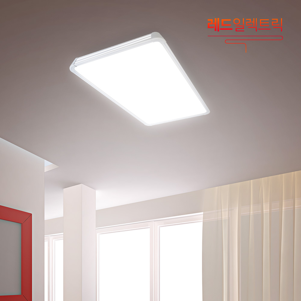 레드일렉트릭 LED 프레임거실 2등 국산 KS인증 거실등 사무실 방등 조명 천장등/벽등, 프레임거실2등 화이트 58,300원