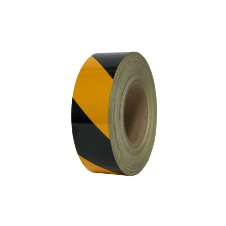 안전 반사 테이프 사선 황흑색 50mm x 45M 야간작업 반사테이프 안전표시 안전테이프 레져장비 37,500원