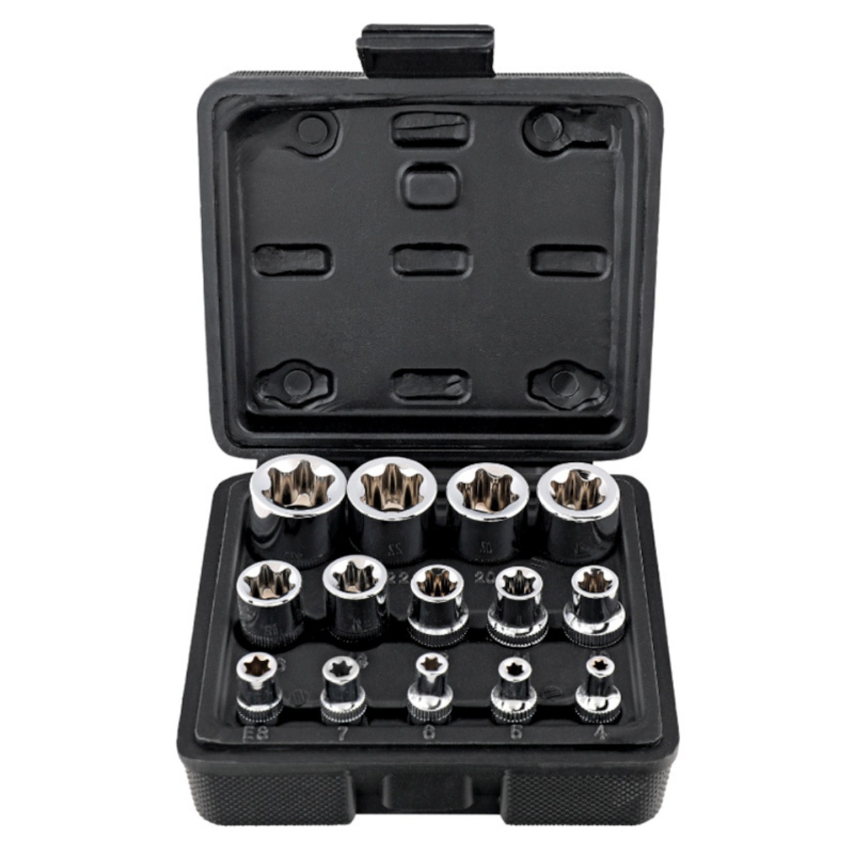 tinduo E형 별소켓 세트 E형 별 복스알 14종세트 블랙 케이스 12,900원