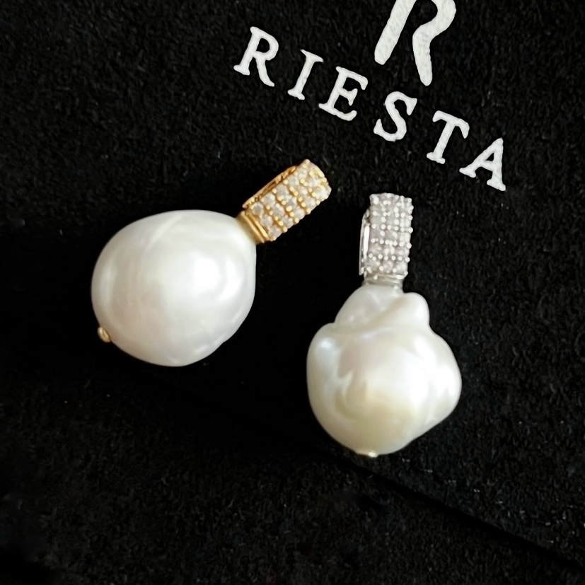 아기자기 바로크진주 큐빅 펜던트 Baroque Pearl Pendant Silver 925 40,000원