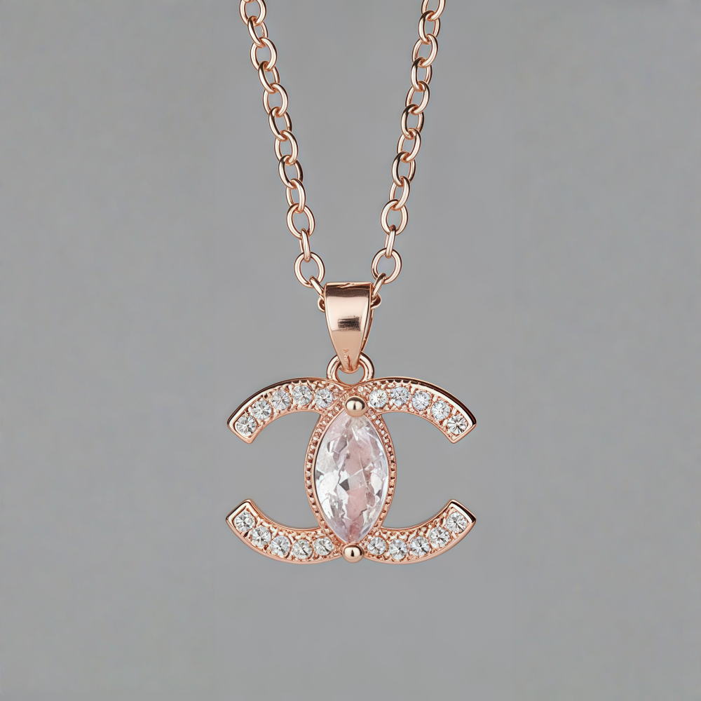 Youmi 14K 도금 다이아 트위스트 디자인 목걸이 고급스러운 데일리 주얼리 JP18 36,800원