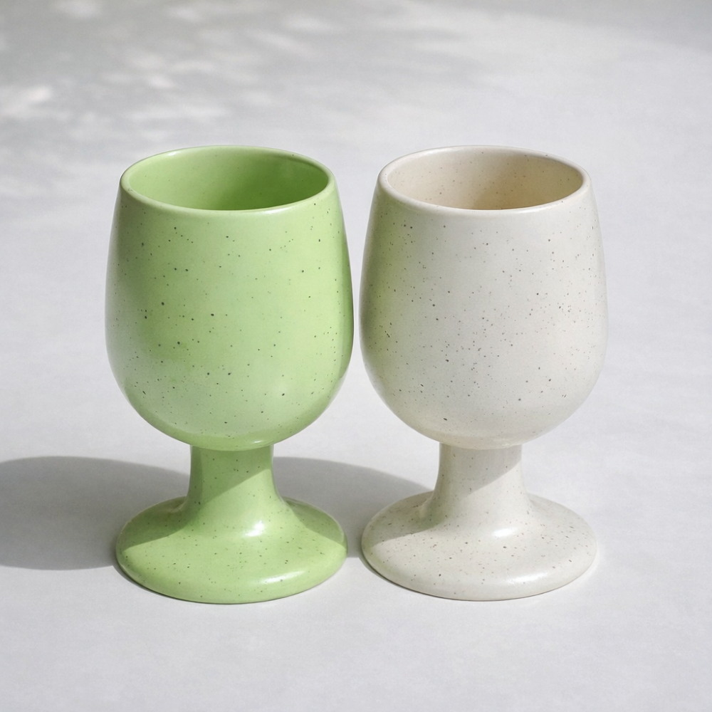 디얼리 파스텔 고블렛잔 도기잔 점박이 홈카페 음료 데일리컵 300ml, 1개, 라임 11,400원