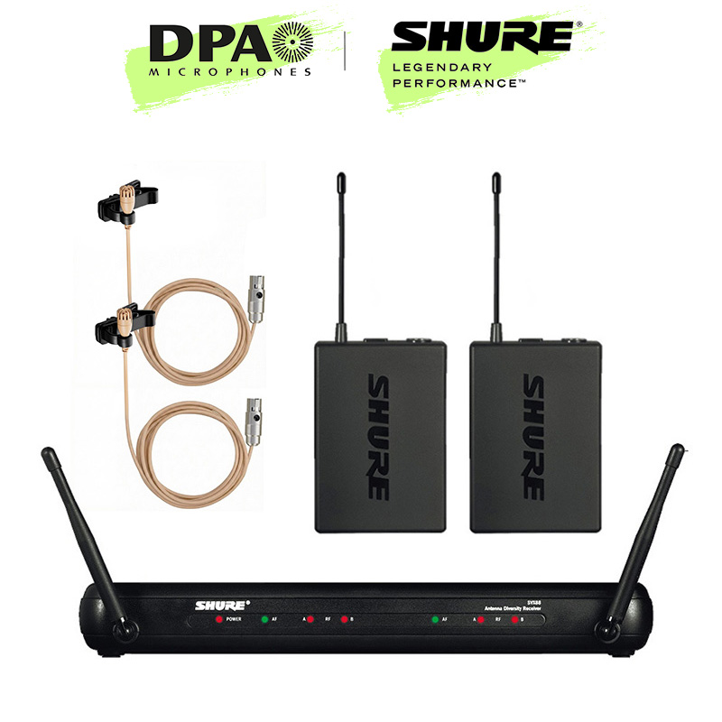 SHURE 슈어 무선마이크 SVX188+DPA 2061 슈어 타입 라벨리에마이크 세트 1,976,000원