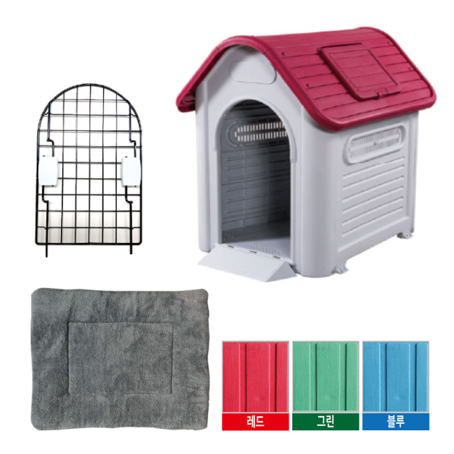개집 애견하우스(초특대형)+전용 철망문+전용 애견방석 풀세트 / 강아지집 고양이집 야외 마당 견사 진돗개 실외 하우스 / 대형견 차우차우 사모예드 로트와일러 217,600원