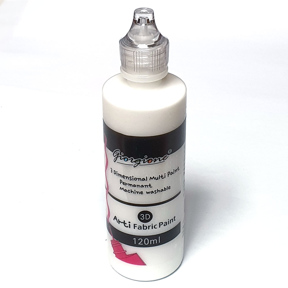 염색물감120ml 흰색/ 패브릭 대용량 옷천섬유 직물 모자 운동화 그림그리기 도안꾸미기 DIY만들기공예재료 5,500원