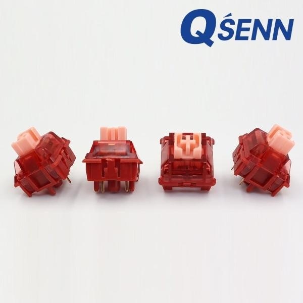 (QSENN) 기계식 축교환스위치, 큐센 하이무 저소음 하트비트 리니어 5핀 58G (50EA) 8,000원