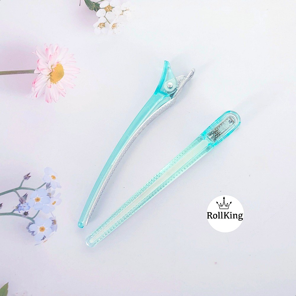 [롤킹] 드라이 커트 핀셋 느낌핀셋 2P 일제 실리콘 헤어핀셋 5컬러 8,000원