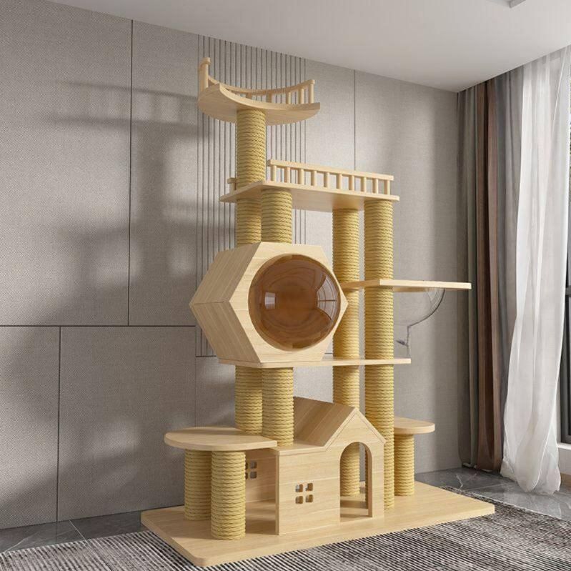 대형 고양이 캣타워 캐비닛 나무 인테리어 하우스 419,800원