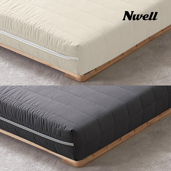 [특가쿠폰] 느웰 천연라텍스 미디움(푹신한) 15cm 침대 매트리스+속커버+겉커버 포함 (슈퍼싱글/퀸/킹) 585,000원