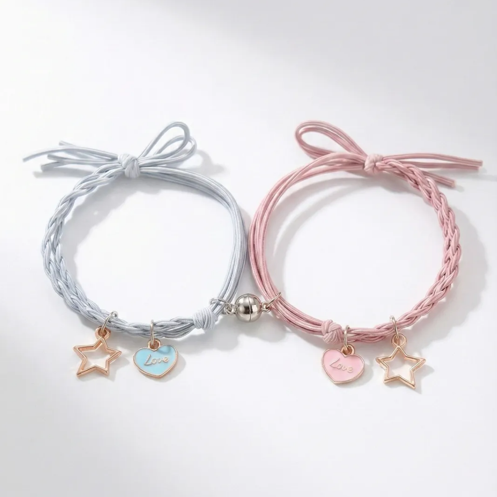 맬슨 예쁜 커플 팔찌 우정 자석 기념일 선물 행운 신축성밴드 9,800원