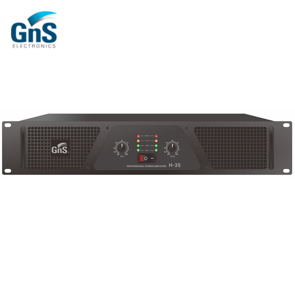 지앤에스 H-35 950W 2채널 냉각방식 스테레오 파워앰프 강당 교회 무대 앰프 1,624,000원