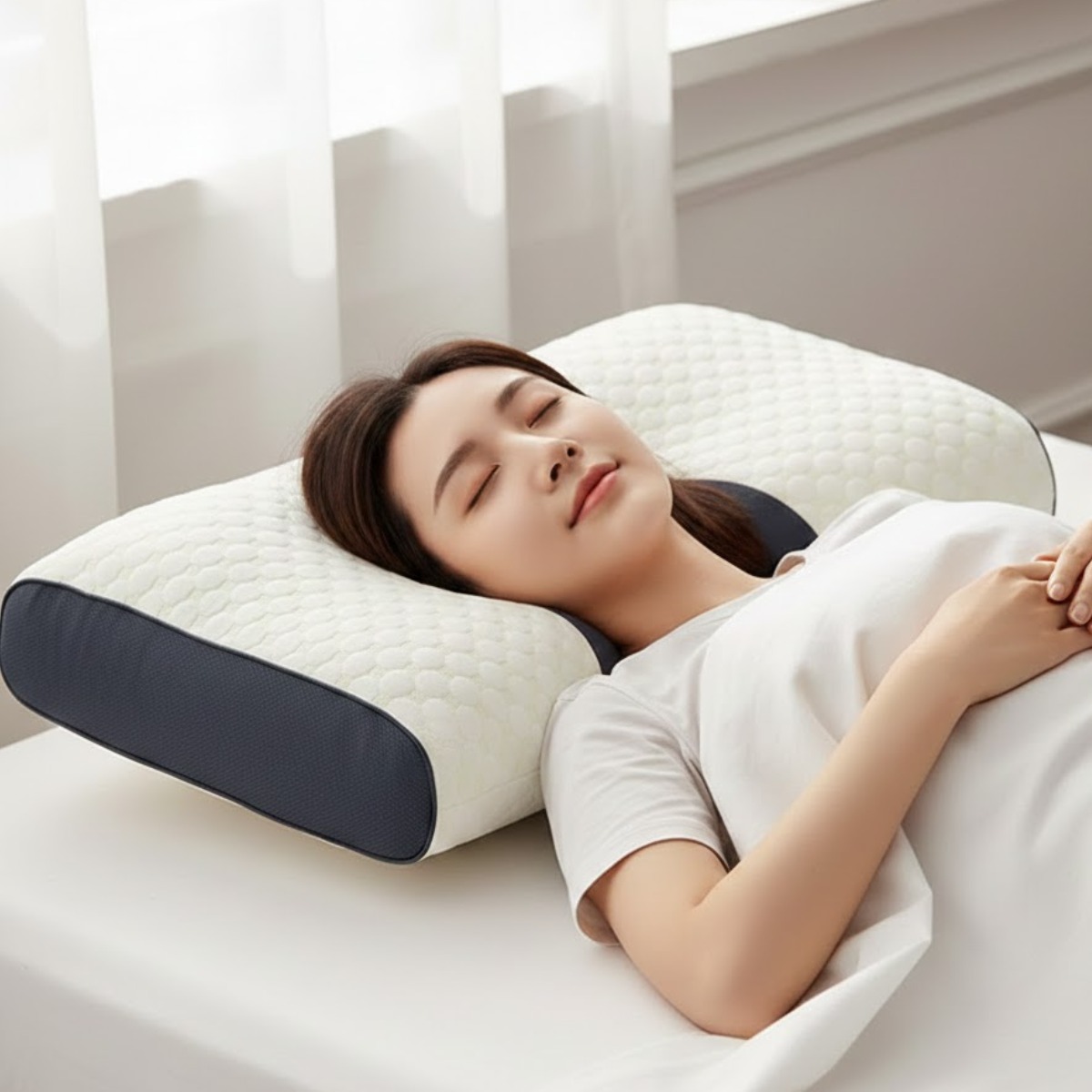 투블랜 코어잠 경추베개 바른목 안심베개, 1개, 퓨어화이트 22,500원