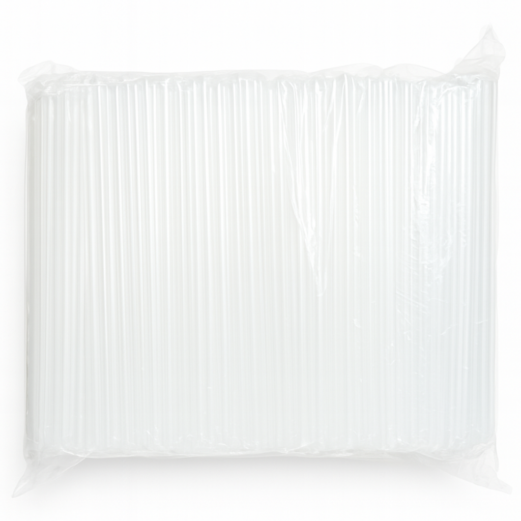 제이디팩 일자 빨대 7*210mm 투명 개별포장 500개 4000개 10000개, 8세트, 500개입 39,000원