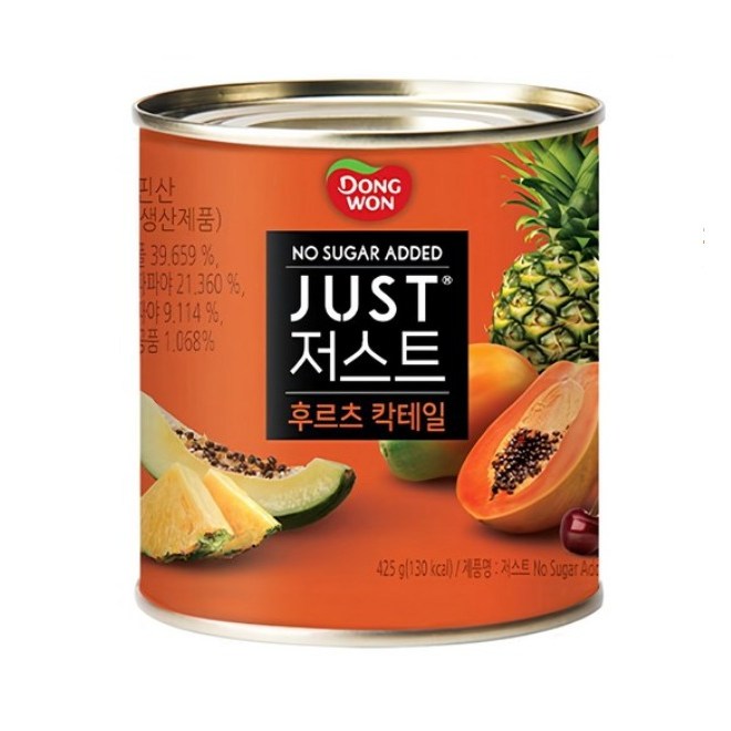 동원 JUST 저스트 노슈가 후르츠 칵테일 통조림 9,900원