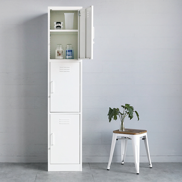 마켓비 MKB 철제수납장 캐비넷 3문 멀티락커 3801830, 화이트 159,010원