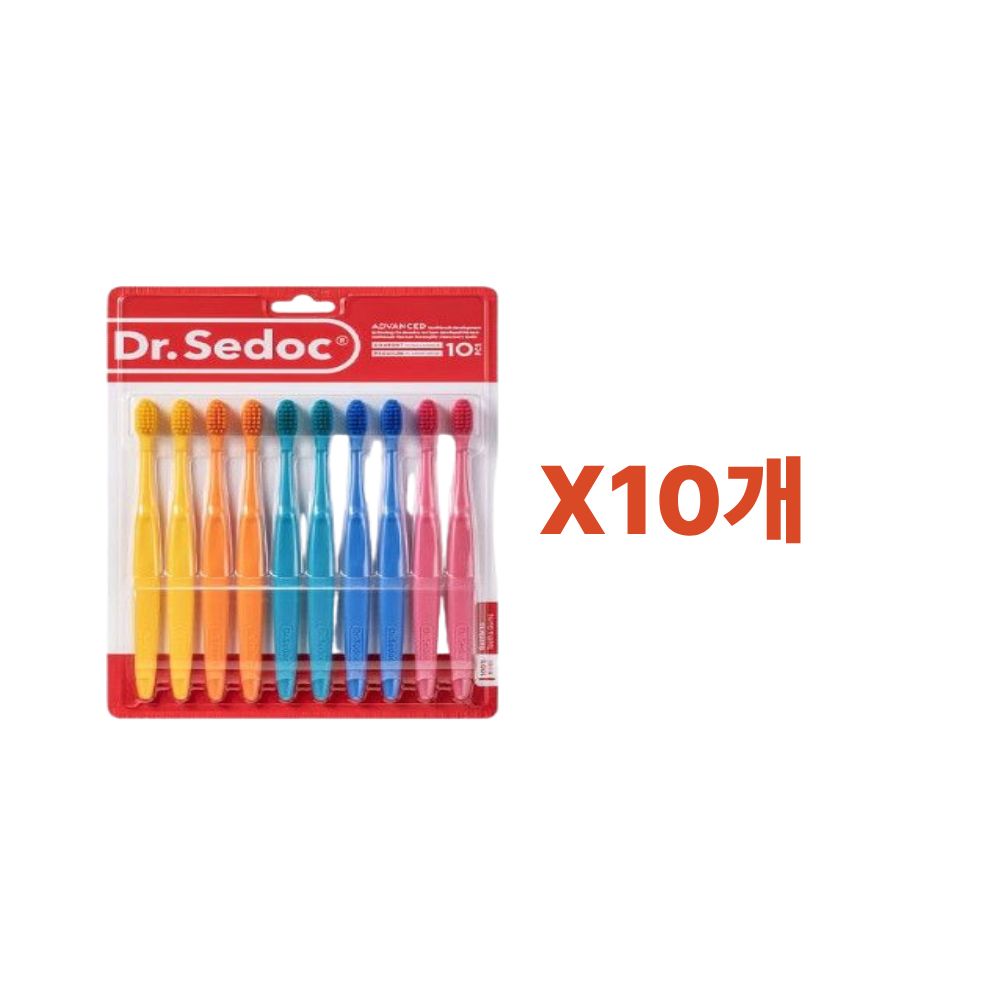 닥터세닥 컬러팝 칫솔 / 초미세모 콤팩트헤드, 10개입, 10개 42,600원