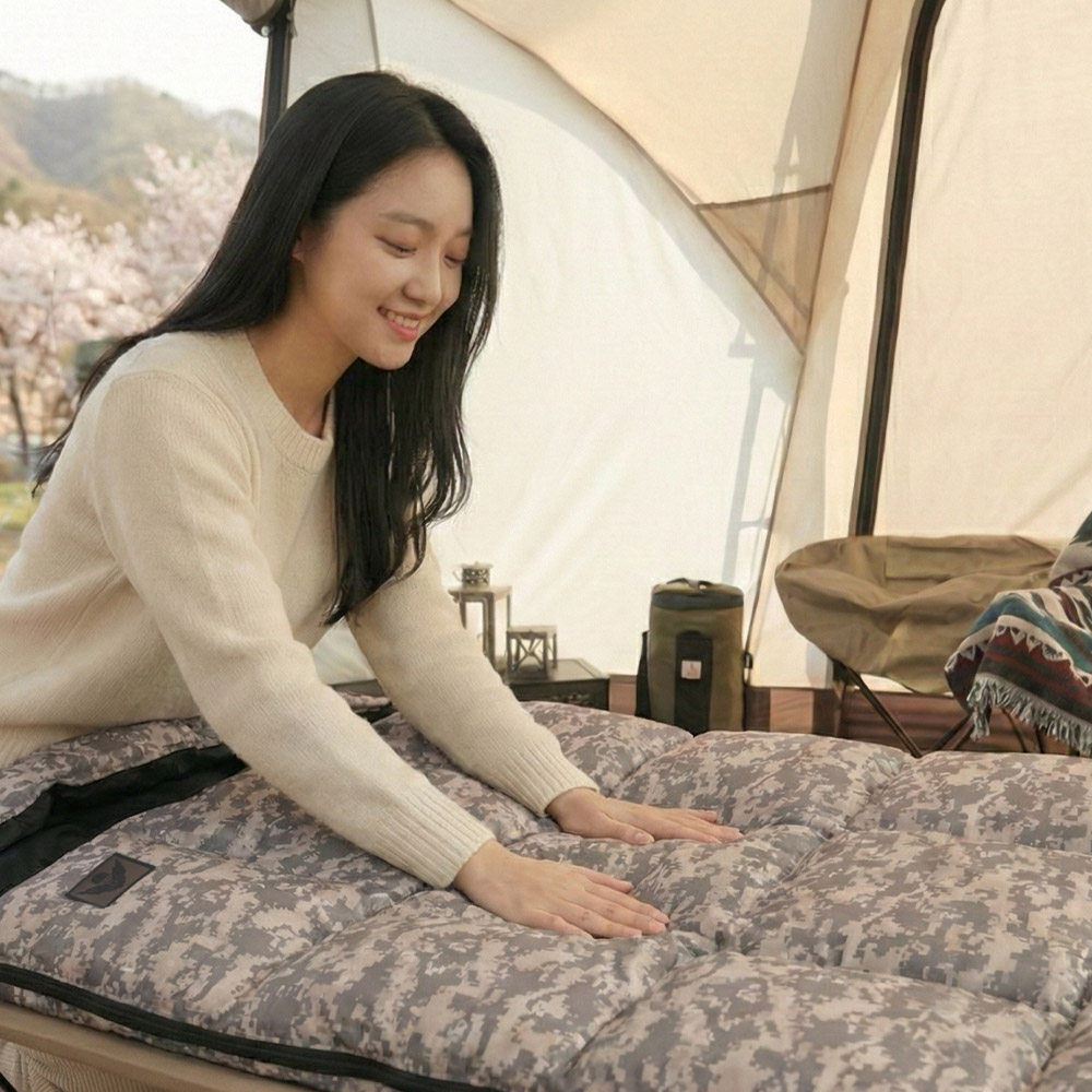 돌핀 스퀘어 구스 침낭, 1개, 화이트카모 80,000원