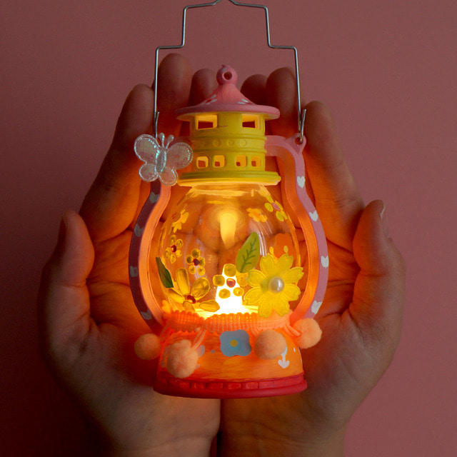 봄꽃 led랜턴 만들기 키트 어린이 만들기수업 무드등 봄 만들기 활동 단체수업 체험활동 초등미술, 1개, 봄 랜턴 무드등 diy, 현재가 3,500원