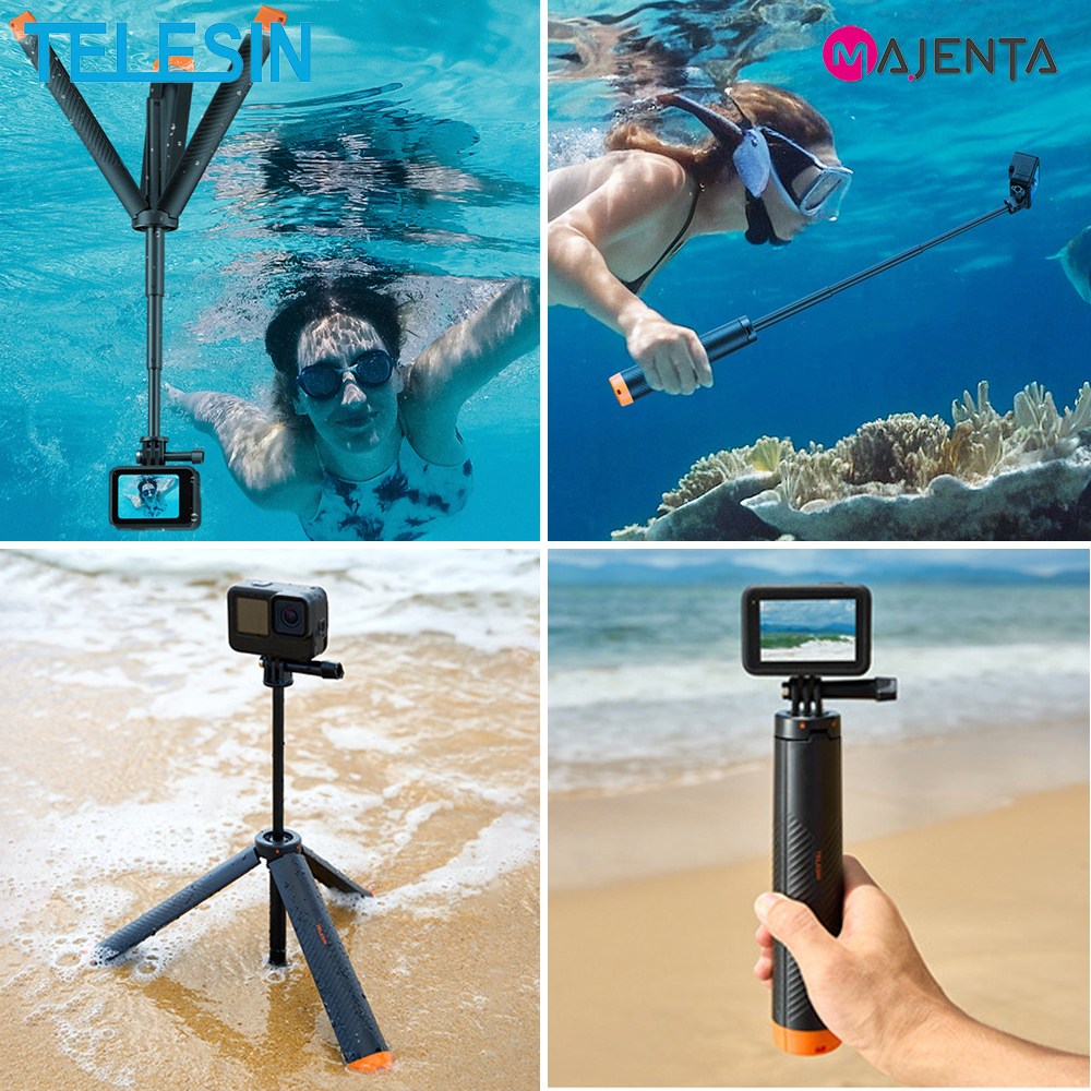 고프로 부력봉 삼각대 셀카봉 플로팅 그립 핸들러 4 in 1 타입 텔레신 26,080원