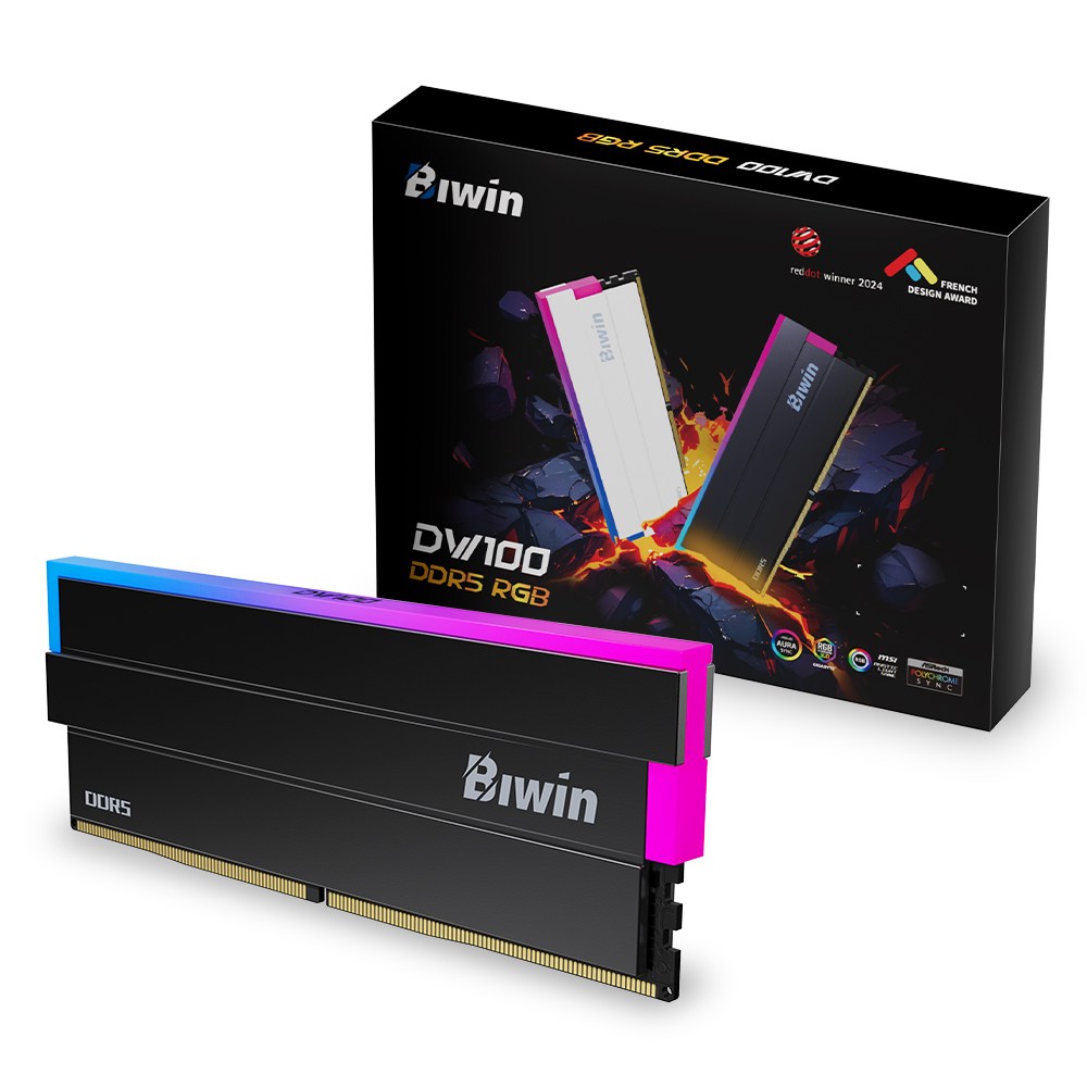 [공식수입사] Biwin DDR5-6000 CL30 DW100 RGB 블랙 패키지 (32GB(16Gx2)) 코잇 750,000원