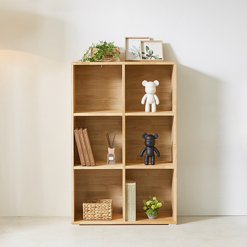 러버 원목 3단 6칸 책장, 3단, 원색 184,000원