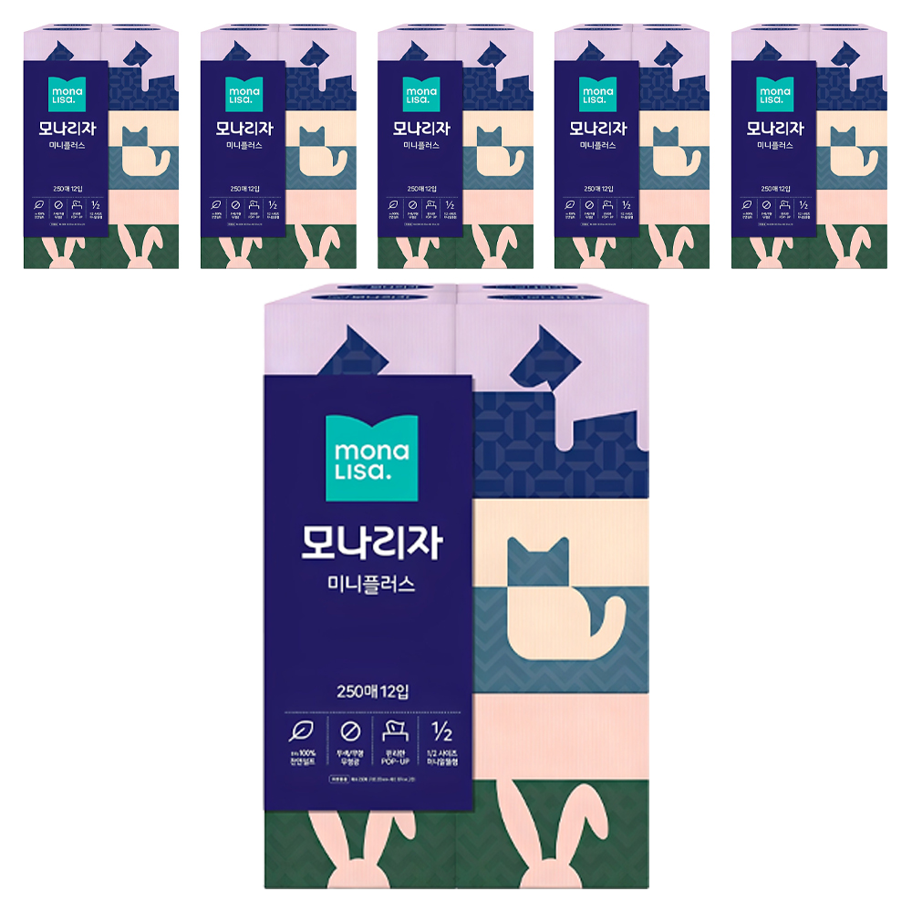 모나리자 미니플러스 천연펄프 각티슈 2겹 59,790원