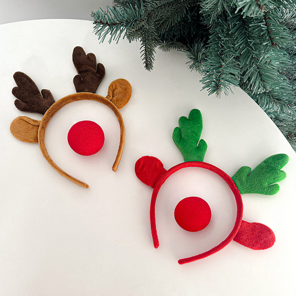 파티몬 크리스마스 홈 파티 용품 루돌프 머리띠 코 장식 소품 12,430원