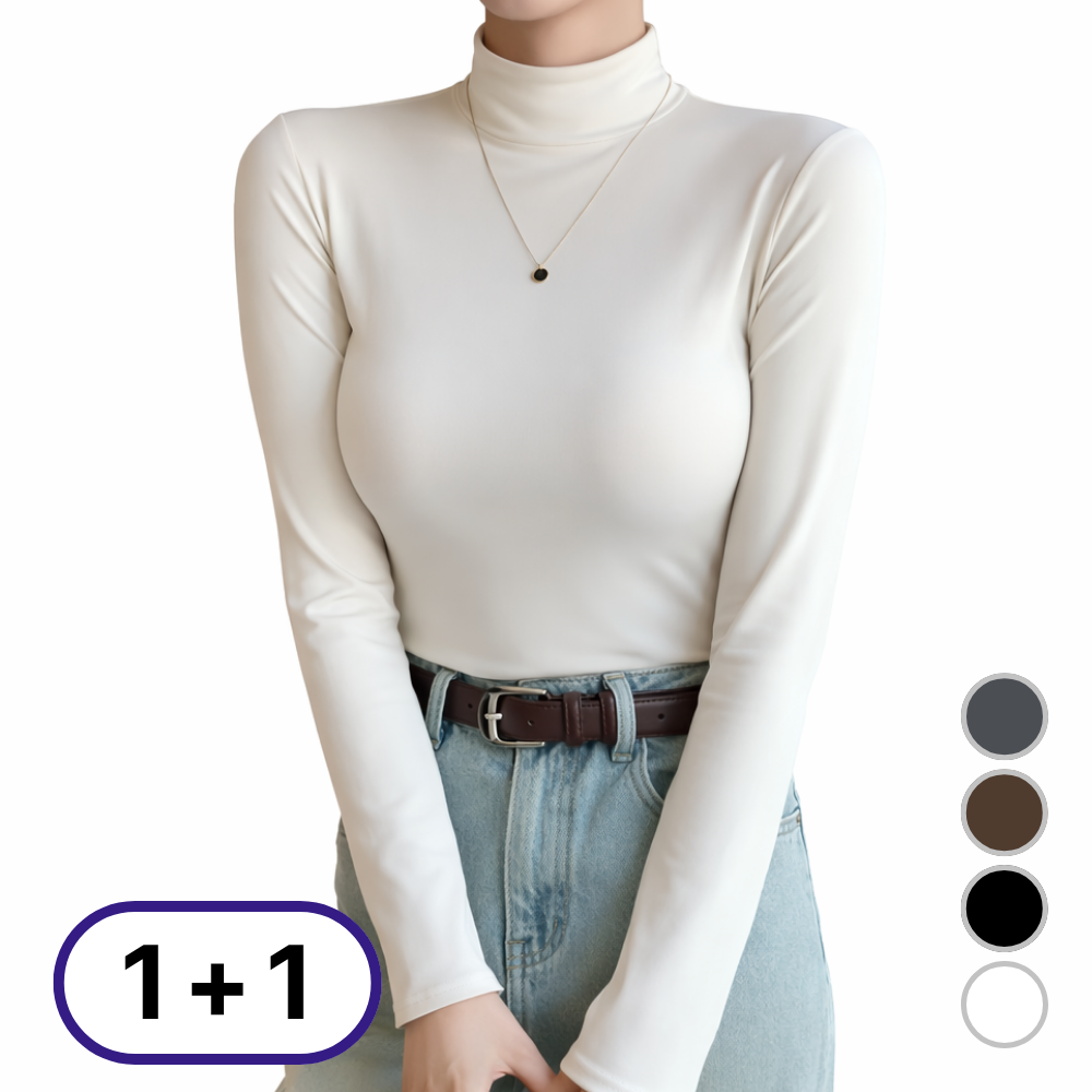 [세트구성] 여성 반목티 긴팔 도톰기모 소프트 웜 반폴라 11,900원