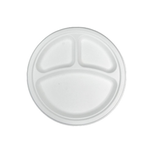 사탕수수 종이 일회용 접시 3칸 26cm, 500개 71,000원