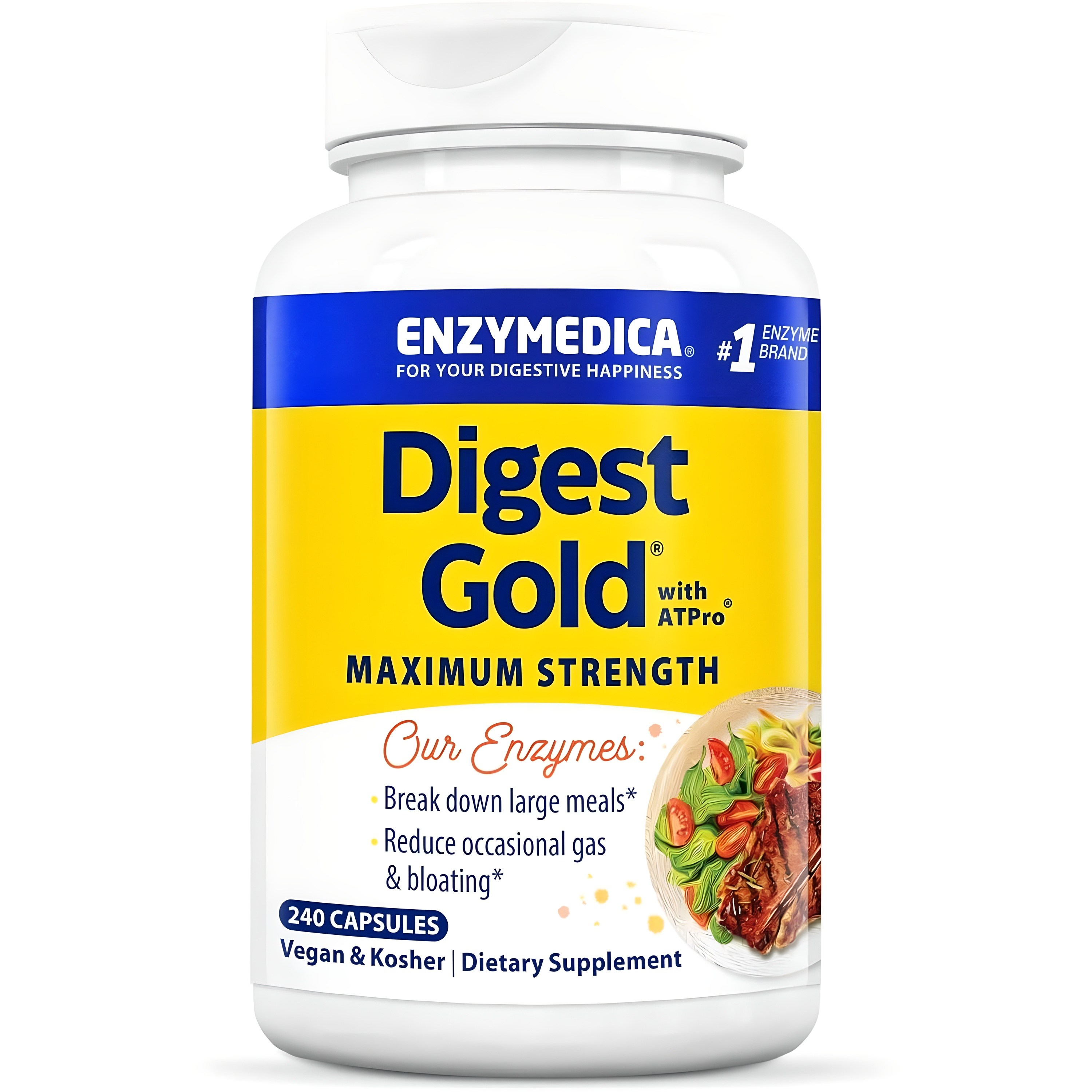 Enzymedica 다이제스트 골드 AT프로 캡슐, 240정, 1개 103,660원