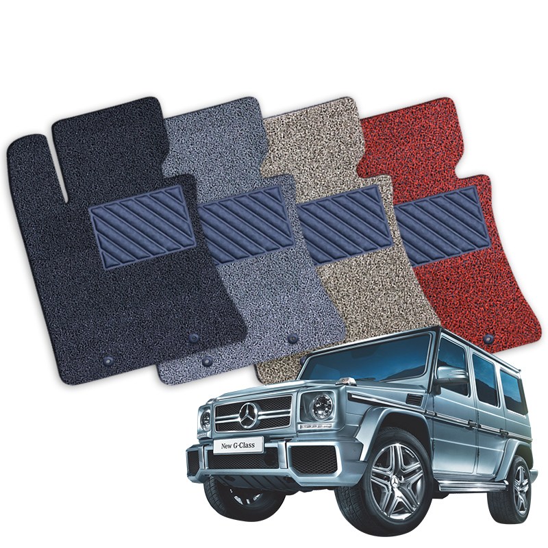 벤츠 G클래스 지바겐 확장형 코일매트 풀세트 CI, 브라운 테두리마감, 지바겐 W463 2세대(90년~17년12월) 64,400원